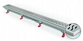 PRYSZNIC ODPŁYW LINIOWY 100 cm PRYSZNICOWY POD PŁYTKĘ 2w1 ANTYZAPACH