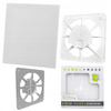 KRATKA WENTYLACYJNA BIAŁA DO KANAŁU 50-130mm PANEL ABS 17x17 Biały Połysk 	11882909120