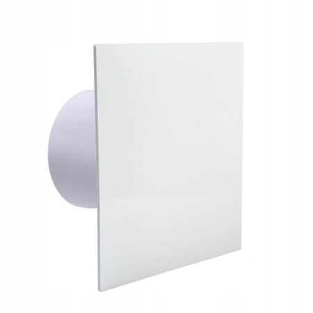 CICHY WENTYLATOR ŁAZIENKOWY 100 SUFITOWY ŚCIENNY 93 m3/h PANEL Biały Połysk 11881909410