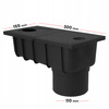 OSADNIK RYNNOWY SZARY DOLNY 110 czyszczak rynny ADAPTER 50 - 110 KOSZYK