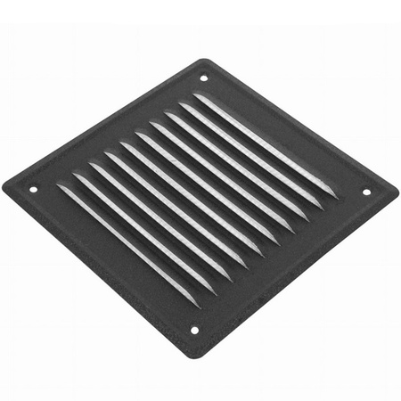 KRATKA WENTYLACYJNA ZEWNĘTRZNA 14x14 Kominowa Metalowa GRAFIT MAT Na Komin