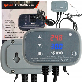 STEROWNIK POMPY CO OBIEGOWEJ PIECA KOTŁA S-150 REGULATOR DO POMPY TERMOSTAT
