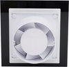 CICHY WENTYLATOR ŁAZIENKOWY 100 SUFITOWY ŚCIENNY 93 m3/h PANEL Czarny Mat 13562358949