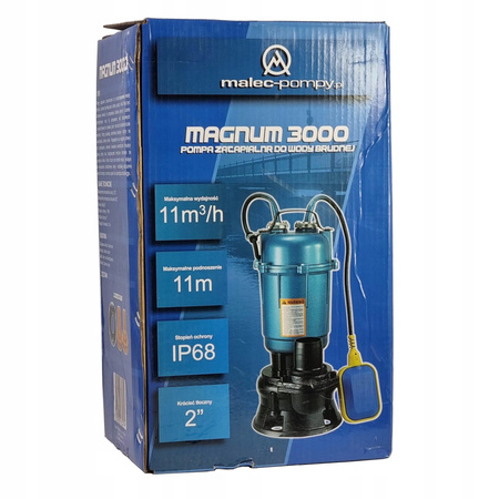 Pompa zatapialna POMPA DO SZAMBA Z ROZDRABNIACZEM MOCNA 550 W 180 l/h