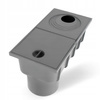 OSADNIK RYNNOWY SZARY DOLNY 110 czyszczak rynny ADAPTER 50 - 110 KOSZYK