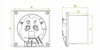 WENTYLATOR ŁAZIENKOWY CZUJNIK WILGOCI 125mm CZASOWY Szklany Czarny Mat 16521341195