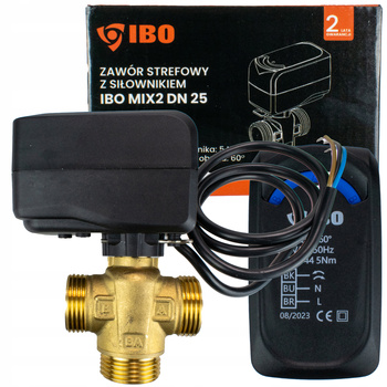 ZAWÓR 3 DROGOWY MIESZAJĄCY ZAWÓR STREFOWY ZAWÓR PRZEŁĄCZAJĄCY DN25 1 CAL