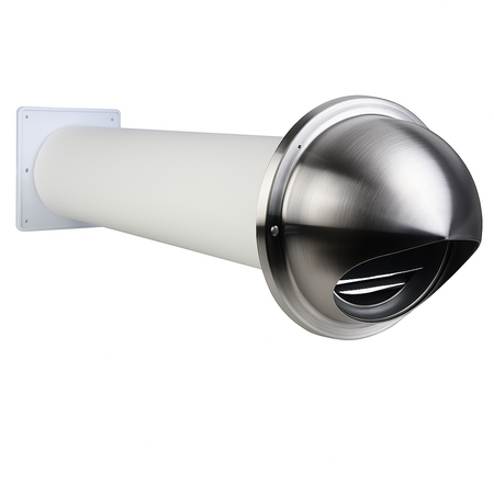 Zestaw wentylacyjny przez ścianę 100 Wywietrznik Ścienny WENTYLATOR WTYCZKĄ