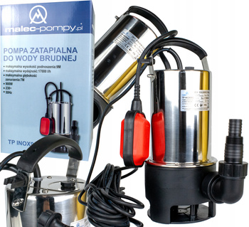 Pompa zatapialna POMPA Z PŁYWAKIEM AUTOMATYCZNA INOX 17000 l/h 900 W