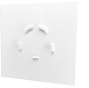 KRATKA WENTYLACYJNA BIAŁA DO KANAŁU 50-130mm PANEL ABS 17x17 Biały Połysk 	11882909120