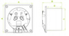 CICHY WENTYLATOR ŁAZIENKOWY 100 SUFITOWY ŚCIENNY 93 m3/h PANEL Biały Połysk 11874595395
