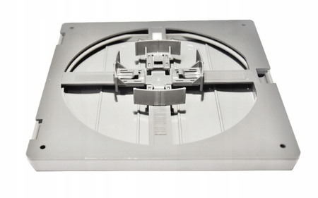 Wylot ścienny z okapem regulowany Ø80-Ø150 grafit