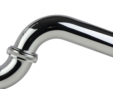 SYFON RUROWY UMYWALKOWY CHROM POŁYSK Stal Nierdzewna do umywalki odpływ 32