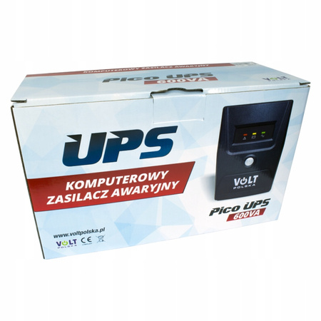 ZASILACZ AWARYJNY PICO UPS VOLT POLSKA 1000W/600W AKUMULATOR 9AH