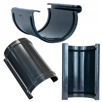 ZŁĄCZKA RYNNY 125 mm GRAFIT ŁĄCZNIK RYNNY RYNNOWY Rynny Kaczmarek Karolina