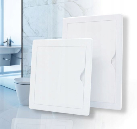 DRZWICZKI REWIZYJNE plastikowe 300x400 30x40 BIAŁE REWIZJA Z RAMKĄ SOLIDNE