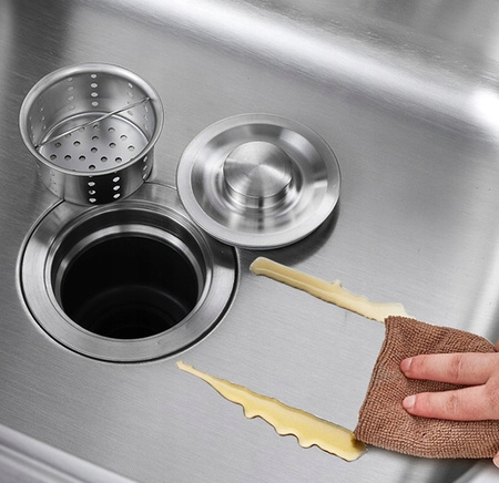 Zlewozmywak jednokomorowy ZLEW KUCHENNY STALOWY INOX 65x45 cm NIERDZEWNY