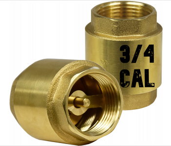 ZAWÓR ZWROTNY mosiężny z grzybkiem 3/4 cal MOSIĄDZ