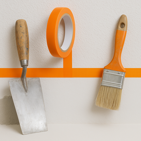 Taśma Tynkarska Elewacyjna WĄSKA 1cm 10mm x 20 Pomarańczowa Budowlana Tynku