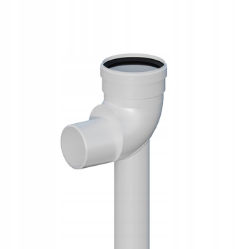 KOLANO REDUKCYJNE 60/80 KOMINOWE 87° PODSTAWA 50cm