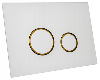 PRZYCISK DO SPŁUCZKI WC Cersanit SZKŁO BIAŁY Slim Przycisk Spłukujący DO WC