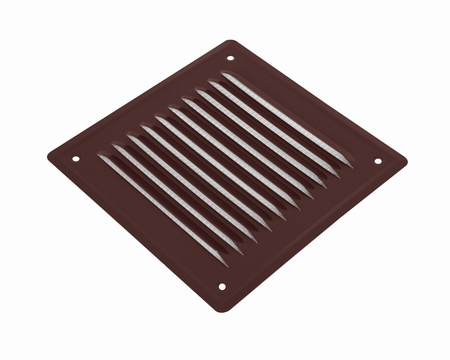 KRATKA WENTYLACYJNA ZEWNĘTRZNA 20x20 Kominowa Metalowa Na Komin BRĄZOWA