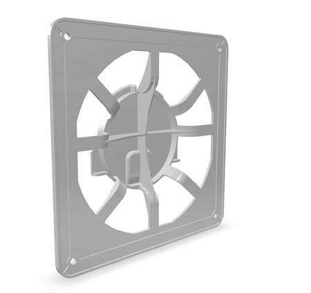 KRATKA WENTYLACYJNA BIAŁA DO KANAŁU 50-130mm PANEL ABS 17x17 Biały Połysk 	11882909120