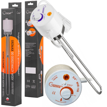 GRZAŁKA DO BOJLERA Z TERMOSTATEM 1,5kW 1500W 5/4'' ELEMENT GRZEJNY Z MIEDZI