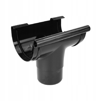 LEJ SPUSTOWY RYNNY 100 x 75 mm ODPŁYW RYNNY CZARNY Rynny Kaczmarek Karolina