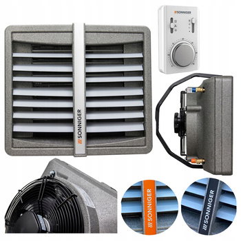 NAGRZEWNICA WODNA PRZEMYSŁOWA 120 kW SONNIGER OGRZEWANIE DO WARSZTATU CO 16909164926