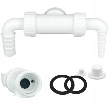 SYFON PODWÓJNY PRALKI i SUSZARKI / ZMYWARKI 1 " BOKADA ANTYODOROWA ZAWÓR