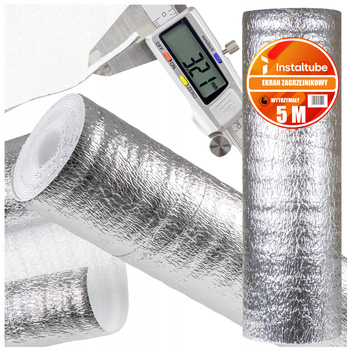 EKRAN ZAGRZEJNIKOWY MATA ALUMINIOWA PIANKA 5 M EKRAN ODBIJAJĄCY CIEPŁO