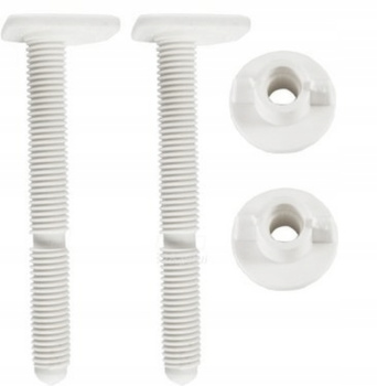 Śruby Do Mocowania Desek Sedesowych WC Zestaw MONTAŻOWY WC 2szt. 90mm