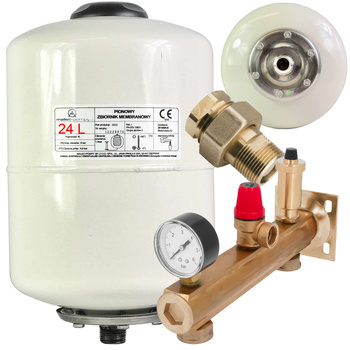 NACZYNIE PRZEPONOWE WZBIORCZE 24L GRUPA BEZPIECZEŃSTWA CO ZŁĄCZE 14124917803