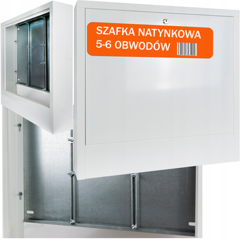 SZAFKA NATYNKOWA DO ROZDZIELACZA 5 - 6 OBWODY SOLIDNA OCYNK MALOW PROSZKOWO