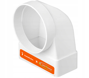 KOLANO ŁĄCZNIKOWE KANAŁ OKRĄGŁY 125 PŁASKI 220X55