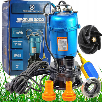 Pompa zatapialna POMPA DO SZAMBA Z ROZDRABNIACZEM MOCNA 550 W 180 l/h