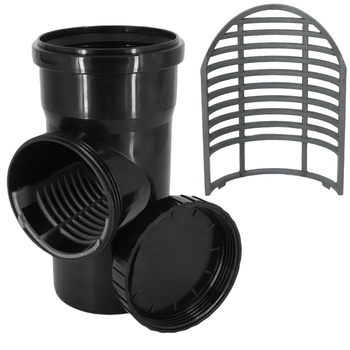 REWIZJA RYNNY z Sitkiem CZYSZCZAK 110 Czarny