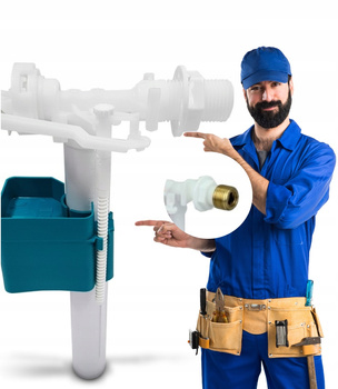 ZAWÓR NAPEŁNIAJĄCY SPŁUCZKI 1/2 3/8 UNIWERSALNY