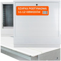 SZAFKA PODTYNKOWA DO ROZDZIELACZA 11-12 OBWODY Z MASKOWNICĄ REGULOWANA