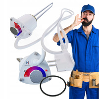 GRZAŁKA DO BOJLERA Z TERMOSTATEM 2kW 2000W 6/4'' ZE STALI NIERDZEWNEJ 390mm