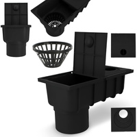 OSADNIK RYNNOWY CZARNY RYNNY DOLNY 110 czyszczak ADAPTER 50 - 110 KOSZYK