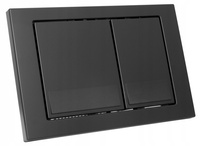 PRZYCISK DO SPŁUCZKI WC Cersanit Aqua Link CZARNY MAT NIE PALCUJE