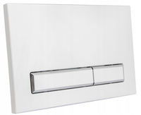 PRZYCISK DO SPŁUCZKI WC Cersanit BIAŁY CHROM M08 Przycisk Spłukujący do WC