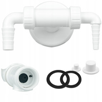 SYFON PODWÓJNY PRALKI i SUSZARKI / ZMYWARKI 32 mm BOKADA ANTYODOROWA ZAWÓR