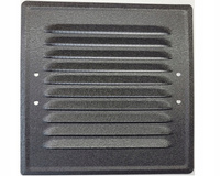 Kratka wentylacyjna zewnętrzna 14x14 NA KOMIN GRAFIT Z UCHWYTAMI I SIATKĄ