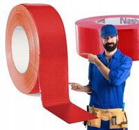 Taśma Klejąca Naprawcza do Otulin Czerwona Izolacji RUR 25m DUCT TAPE