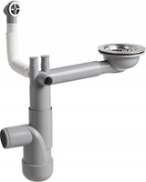 Syfon Zlewu Jednokomorowego Zlewozmywakowy Oszczędzający Miejsce Zmywarki