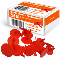 Spinki Klipsy do mocowania Folii 30 mm Podłogowej Klips Podłogówki 400szt. IT-K-200 17159986597