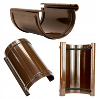 ZŁĄCZKA RYNNY 100 mm BRĄZ ŁĄCZNIK RYNNY RYNNOWY Rynny Kaczmarek Karolina